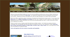 Desktop Screenshot of discountedbelizeshuttlesandtours.com